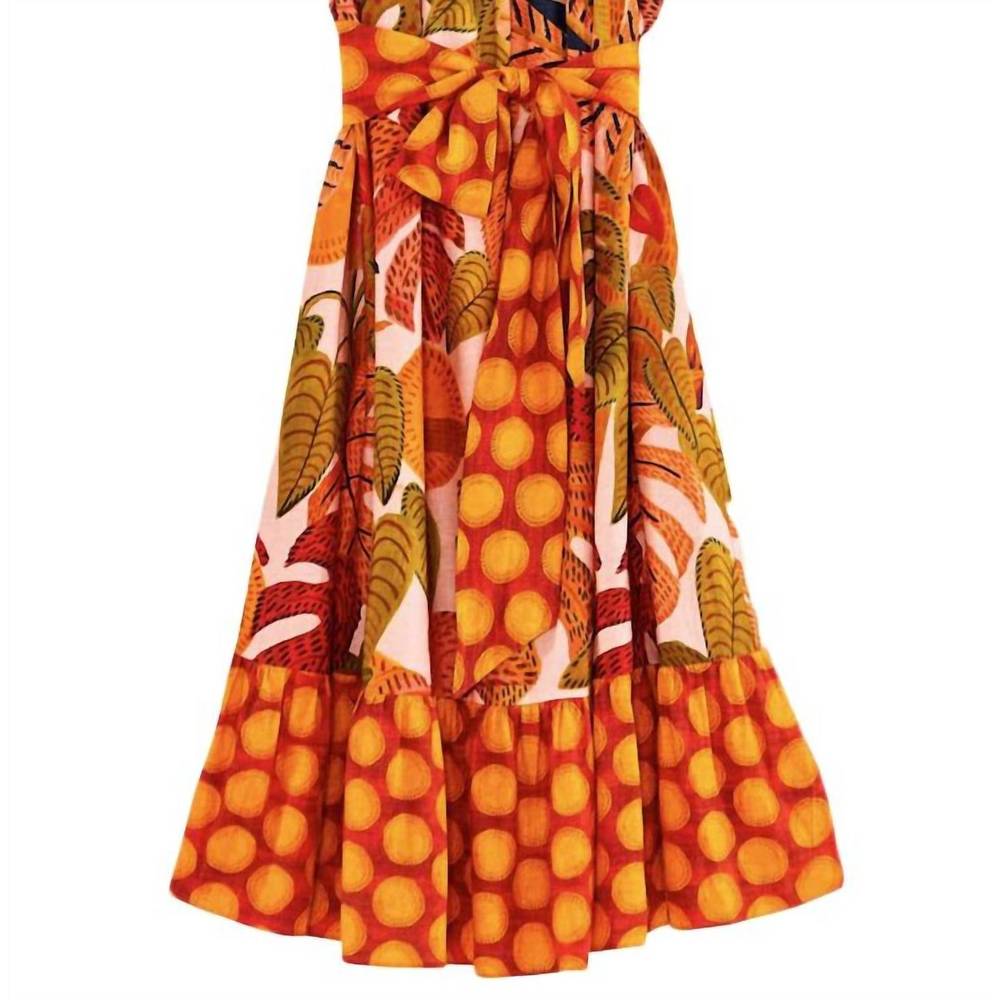 NEW FARM RIO summer dream belted maxi dress in pink multi